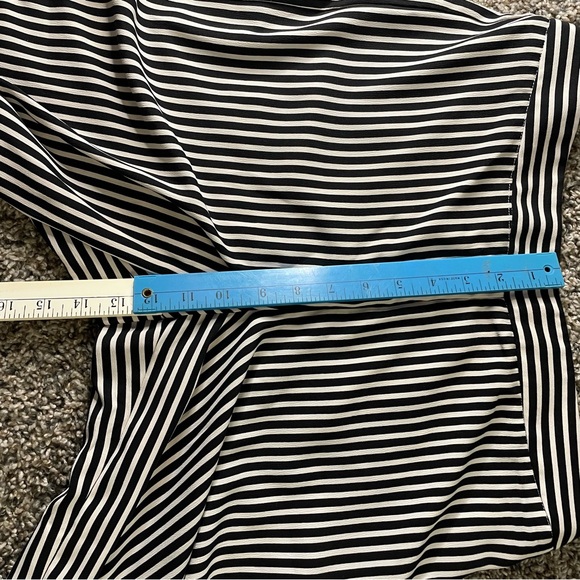 CYNTHIA ROWLEY Cropped Black And White Pallazzo Pants SZ/6 - Picture 13 of 13